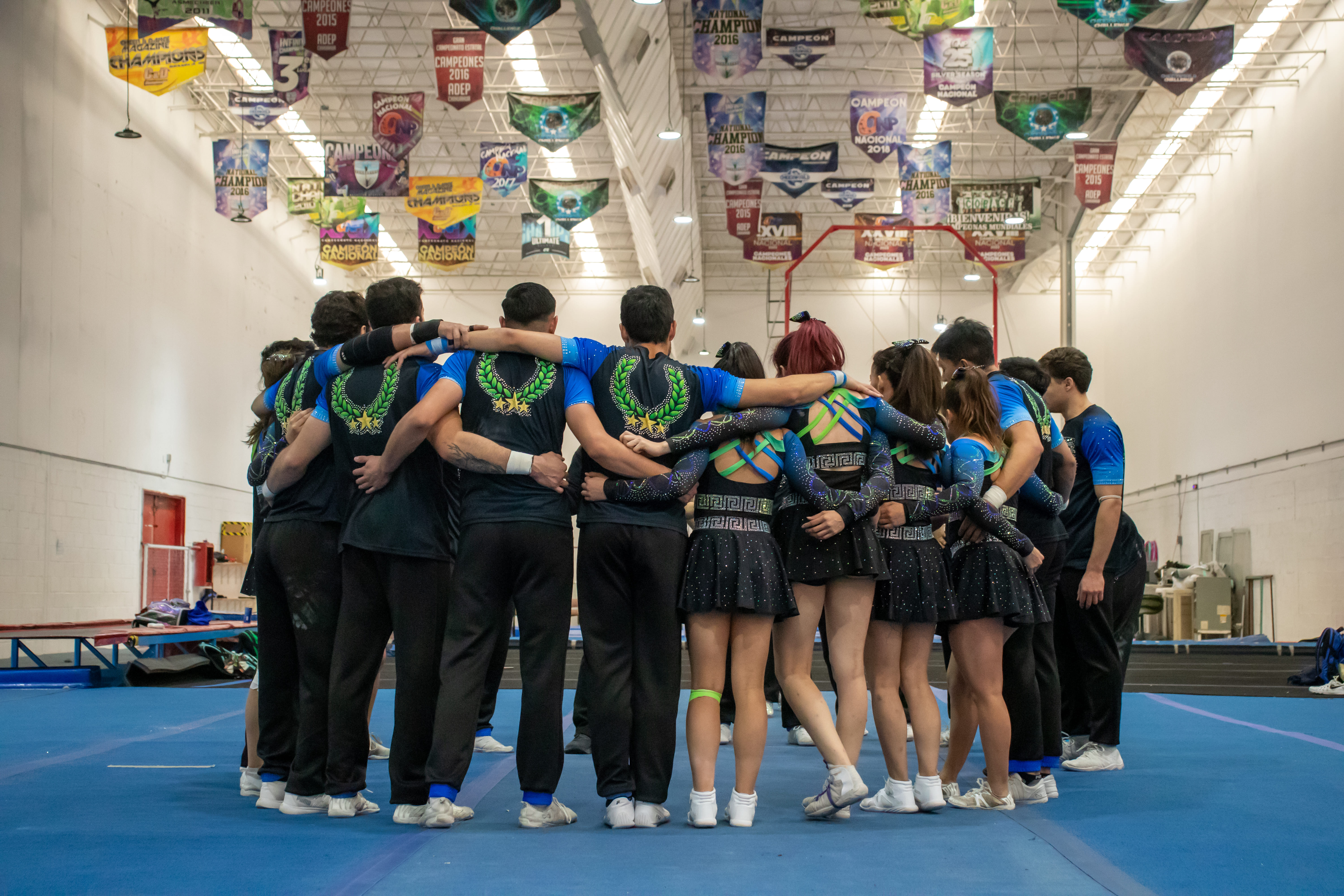 Entrenamiento de cheerleading